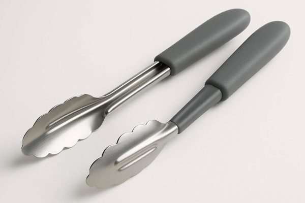 Stainless Steel Serving Tongs with Comfort Grip for Buffets and Parties
