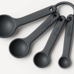 Silicone Measuring Spoon Set Heat Resistant for Cooking and Baking