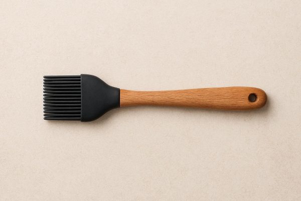 Silicone Basting Brush with Wooden Handle for Kitchen and Outdoor Use